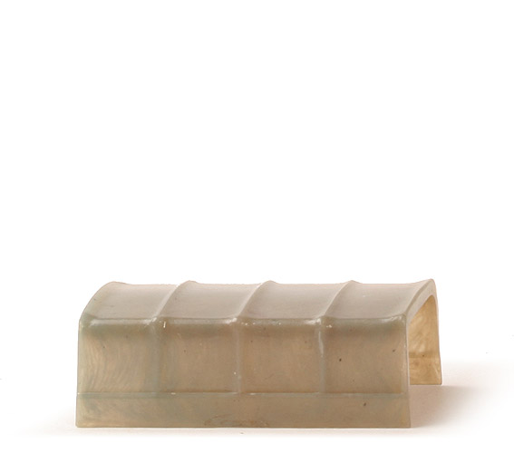 Verdeck, gewellt - misch transparent grau - 410/1d