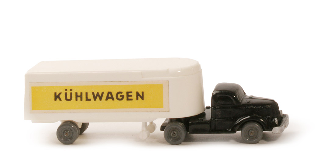 White Alter Kühlsattelzug - Kühlwagen, schwarz/ weiß - 520/2d