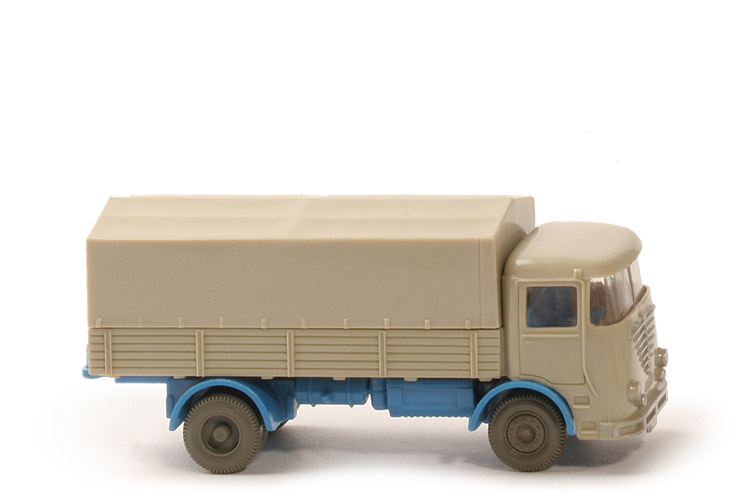 Büssing LU 7 - hellgelbgrau / himmelblau, o. Fahrer, CH offen - 474/2a
