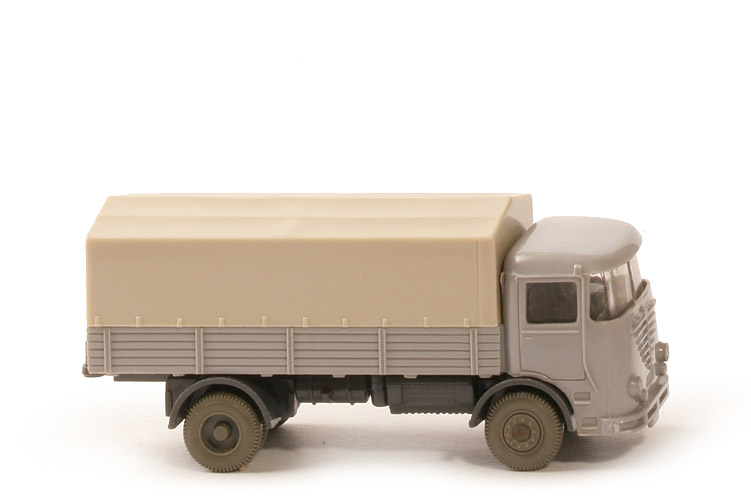 Büssing LU 7 - dunkelsilbergrau / anthrazit, m. Fahrer - 474/1g