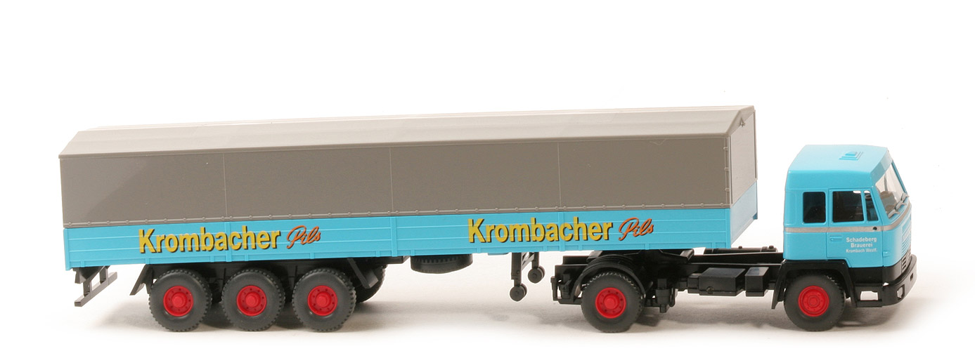 Büssing BS 16 S Pritschensattelzug (2005) - Krombacher - nicht erfasst