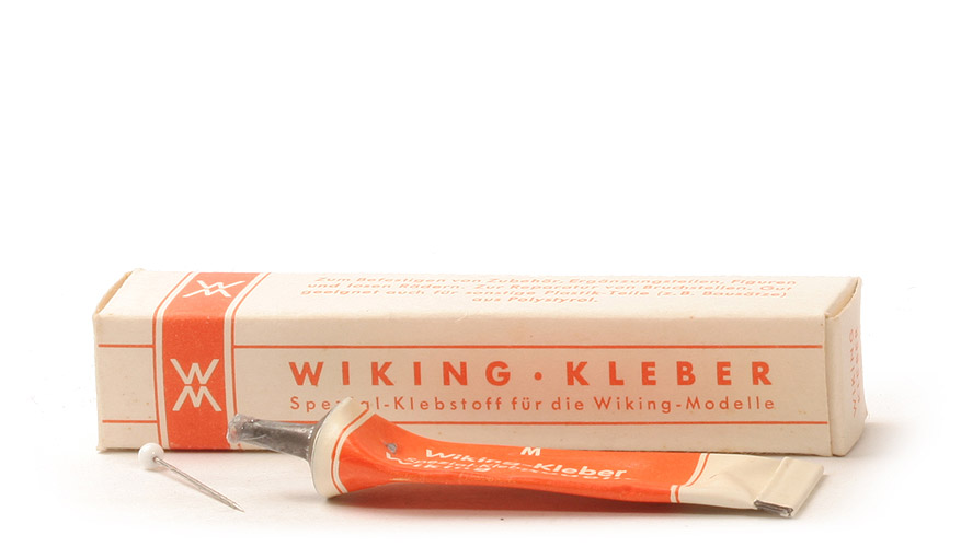 Wiking-Kleber - WM, orange/weiß - 1310/1a