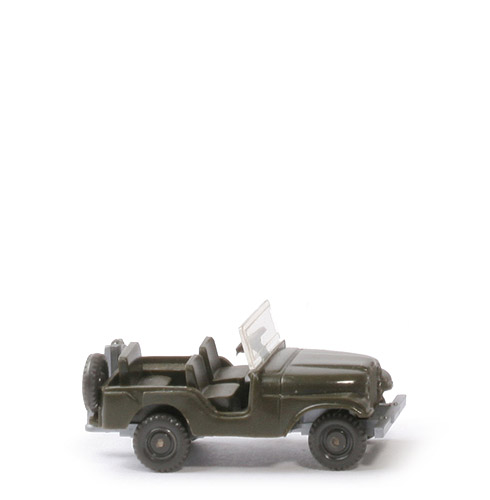 Jeep, Haube gerundet - olivgrün, CH silbern, BP WM, Germany - 11/3d