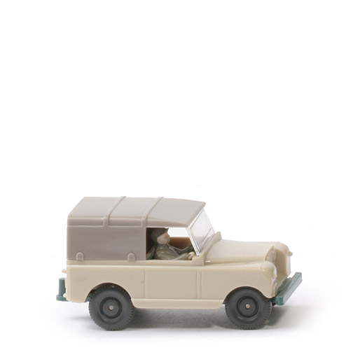 Land Rover - hellgelbgrau/patinagrün, BP 100 ff, m. Fahrer - 100/9b