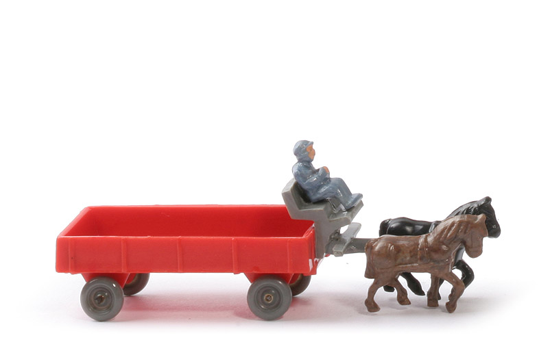 alte Pferdekutsche - blassrot, ZH integriert, Pritschenboden Struktur - 572/5e