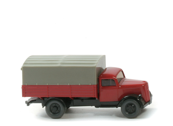 Opel Blitz 1939, unbeschriftet - FH, PR rubinrot, CH schwarz, BP 3350 - 840/7