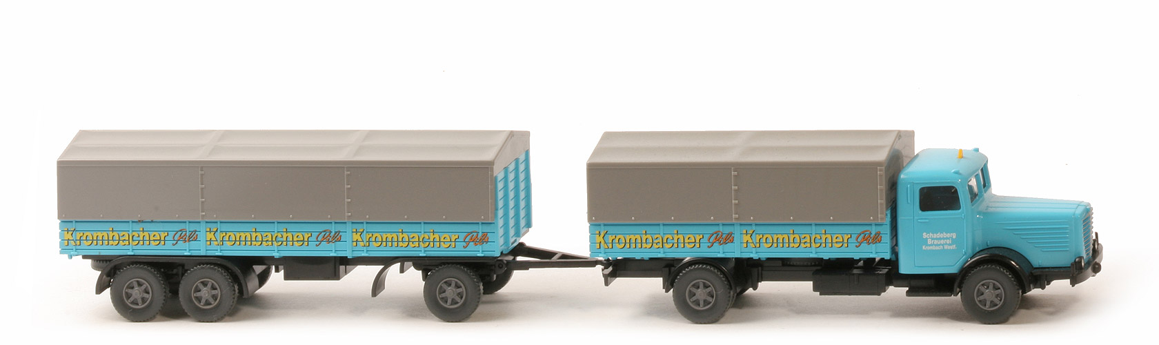 Büssing 8000 Typ 3, Lastzug mit 3-Achs-Anhänger (1999) - Krombacher - Krombacher (2)