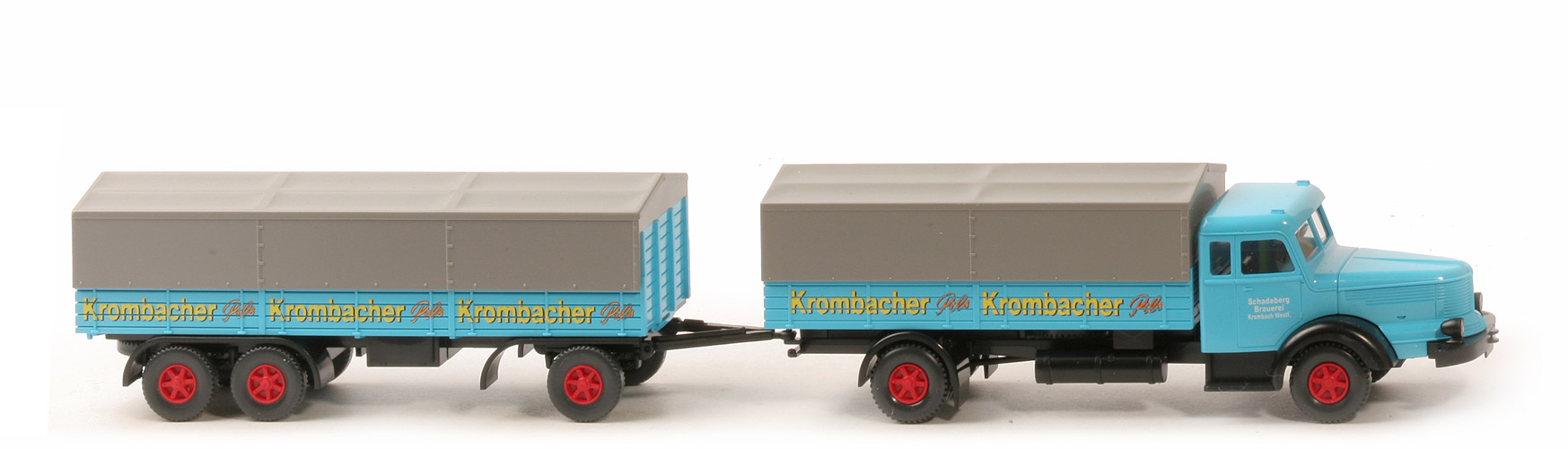 Krupp Titan (neue Form), Lastzug mit 3-Achs-Anhänger (2006) - Krombacher - nicht erfasst