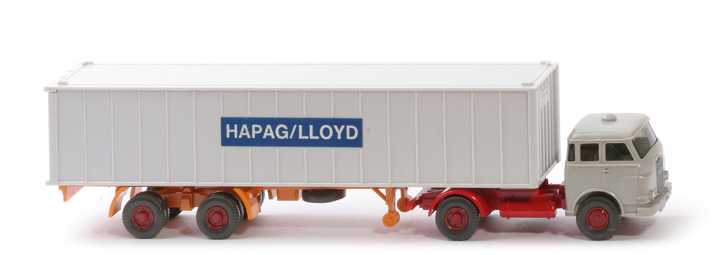 MAN 10.230 Container-Sattelzug HL - FH achatgrau/rot, KöBo stark - Hapag-Lloyd 1?