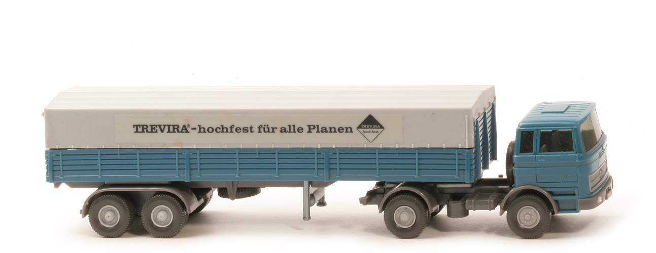 MB LPS 1620 Pritschen Sattelzug - Trevira azurblau / deutsch - Trevira (1) d