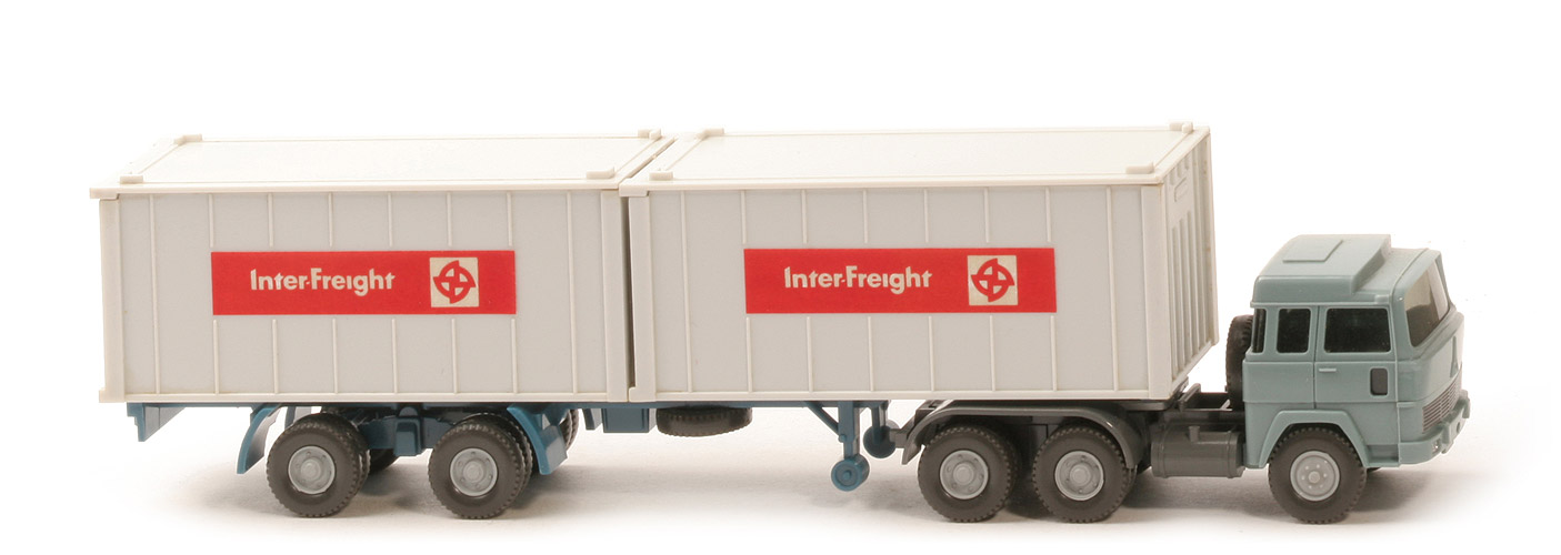 Magirus 235 D Container-Sattelzug - Inter Freight 2 x 20 ft  - Inter Freight (1A) a