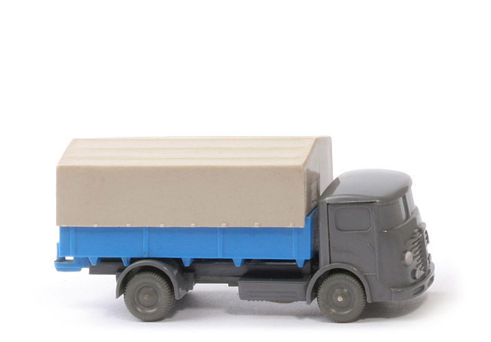 Büssing 4500 uv Pritschen-LKW - FH, CH basaltgrau, PR himmelblau - 470/3a