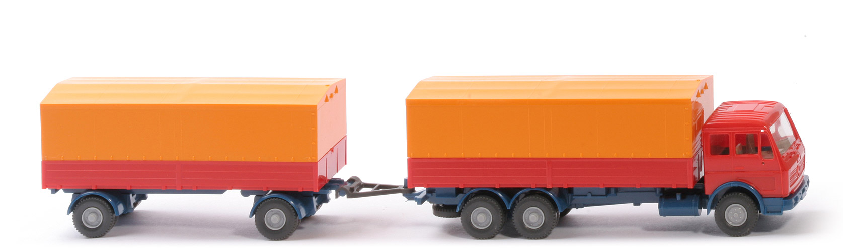 MB 1632 Fernlastzug 3/2 - Mercedes orangerot - Mercedes (8) A