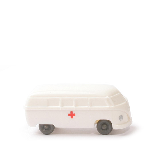 VW T1 Bus (Typ 3), Krankenwagen  - weiß, ohne Blaulicht, Druck - 320/6d