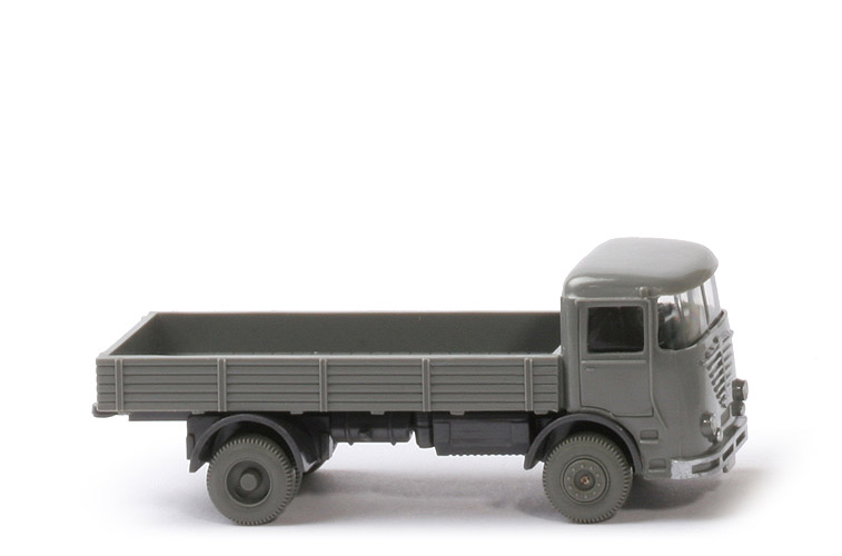 Büssing LU 7 - betongrau / anthrazit, m. Fahrer - 474/1d