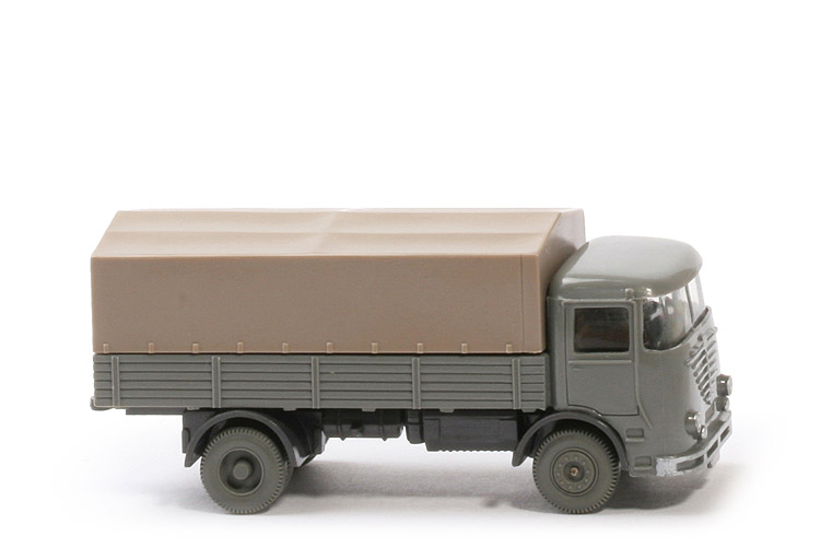 Büssing LU 7 - betongrau / anthrazit, m. Fahrer - 474/1d