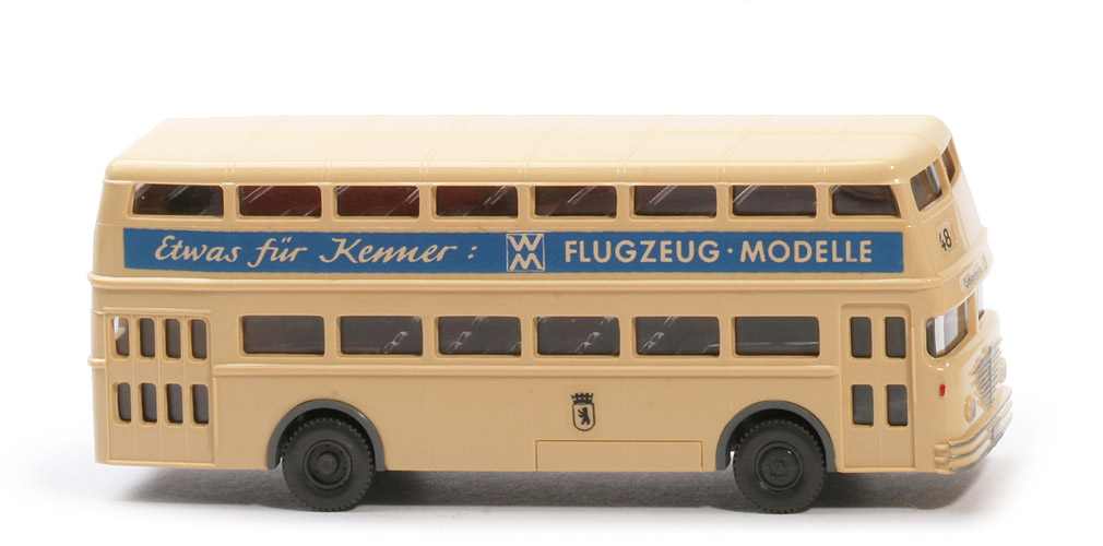 Büssing D2U geschlossen Flugzeug-Modelle - Linie 48 (Lichterfelde) - 722/6d