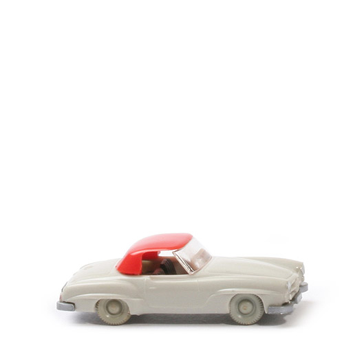 Mercedes 190 SL Coupé - achatgrau, Nrn-Schild am CH, AH mittig offen - 253/4b