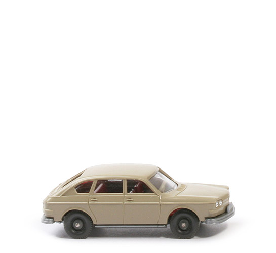 VW 411 - Doppelscheinwerfer, gelbgrau, unverklebt (Sonderfarbe!) - 46/3c