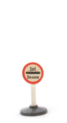 Verkehrszeichen (Typ 1) - Zoll, Abziehbild, ohne Herstellerzeichen - 1000/1