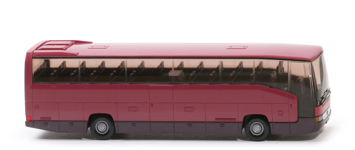 Reisebus MB O 404 RHD - unbeschriftet, violett/braunviolett - 714/2b