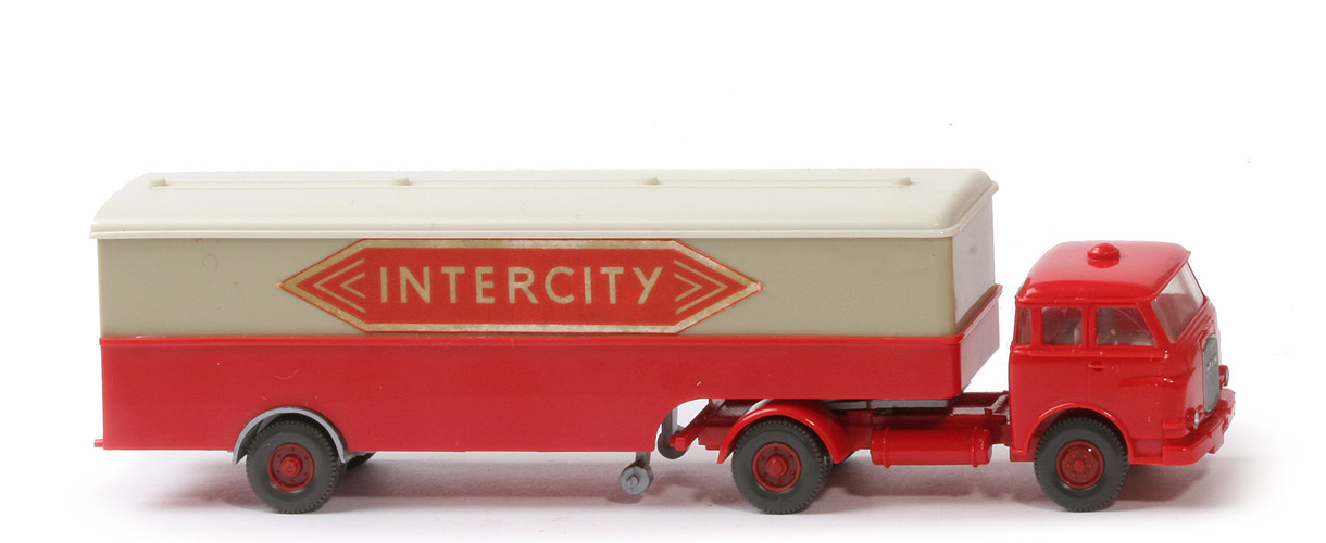 MAN 10.230 Koffer-Sattelzug - Intercity (dünn), neue Türen, FH rot - 513/7e ~