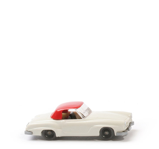 Mercedes 190 SL Coupé - grauweiß, AH längs versetzt offen - 253/5a