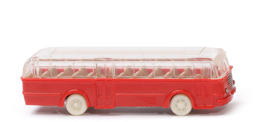 Büssing Trambus - alte Form, Fenster gerundet, blassrot - 720/2 ?