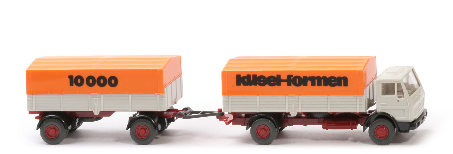MB 1617 - 10000 Küsel-Formen, grauweiß, Plane rotorange, Grill integriert - Küsel
