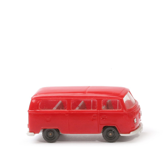 VW T2 Bus - helles (glasiges) rot, mit Sitzen - 315/2d