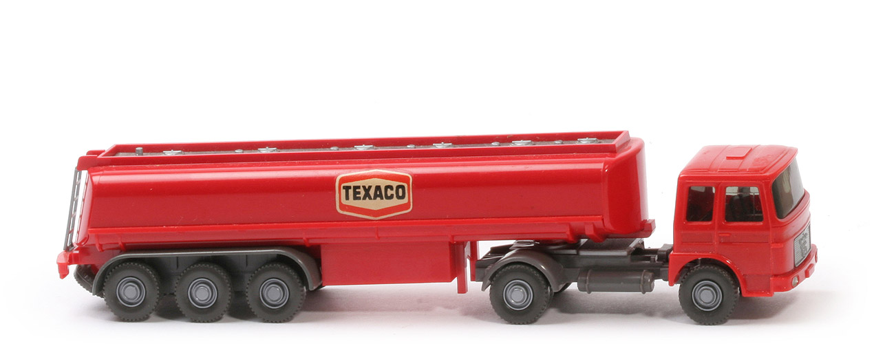 MAN -Büssing Tanksattelzug Texaco - MAN Büssing, Chassis staubgrau - 804/2a