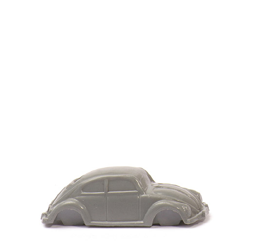VW Käfer, Brezelkäfer uv - Typ 1, staubgrau - Rohling ohne Achsen - 30/1e