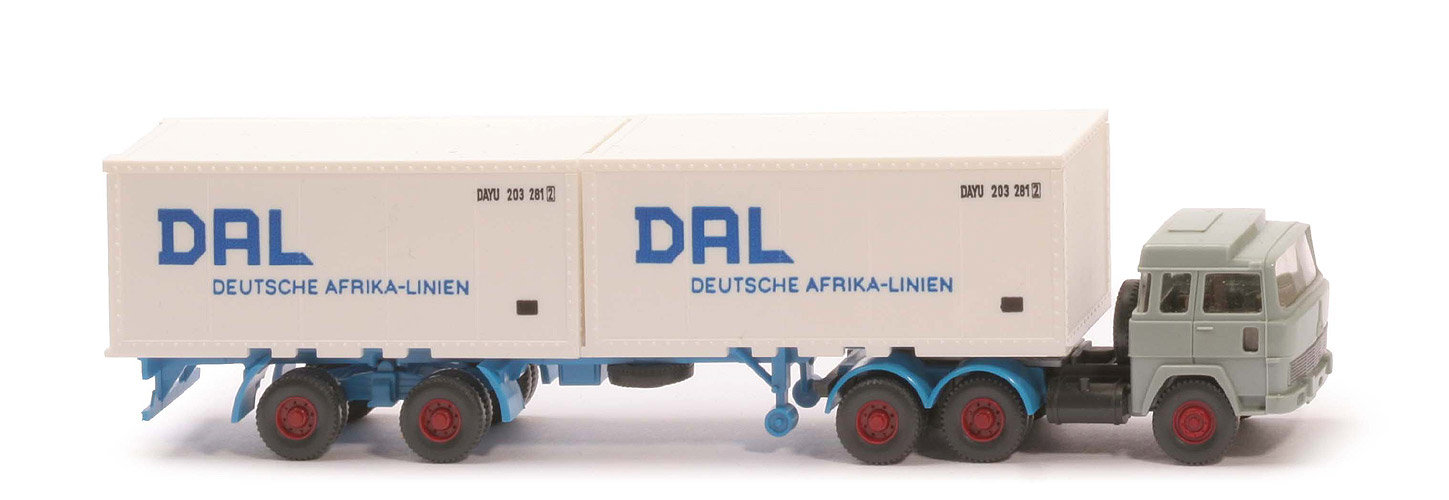 Magirus 235 D Container-Sattelzug - DAL mit Nummer, 2 x 20 ft Cont. - DAL (4)