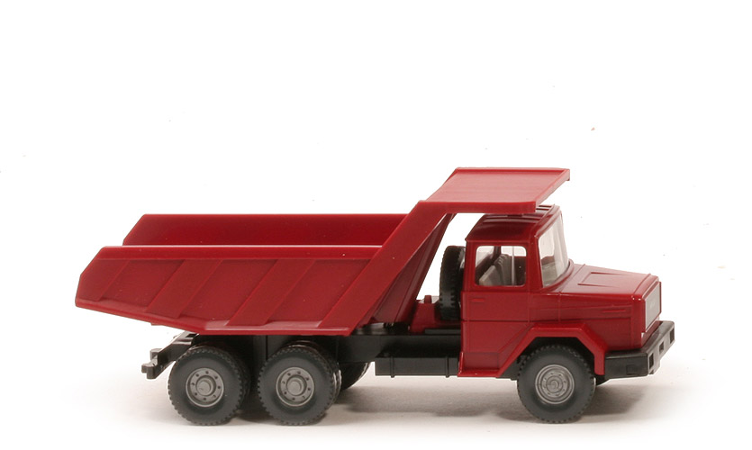 Magirus Deutz Muldenkipper - FH, Mulde weinrot, CH schwarz, mit Lkr - 671/7
