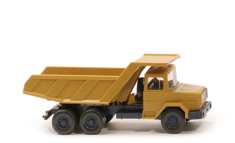 Magirus Iveco Muldenkipper - FH, Mulde braungelb, CH stahlblau, mit Lkr - 671/5