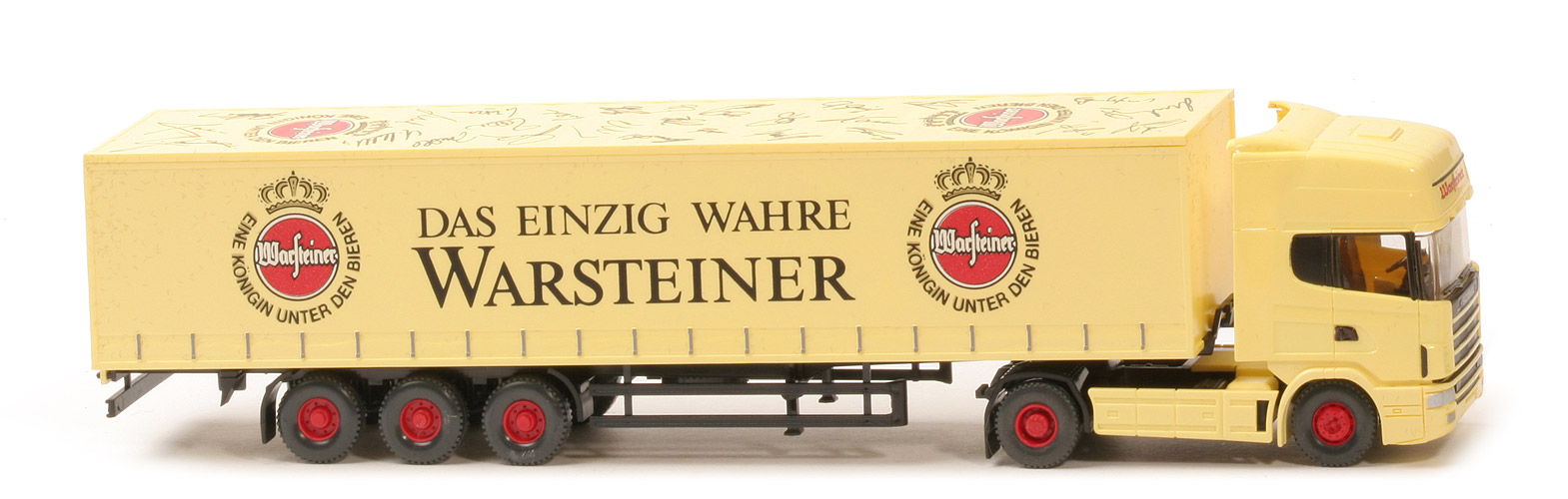 Scania 144 Gardinenplanen-Sattelzug - Warsteiner: "Partner Fußballmeister" - Warsteiner (8) 2