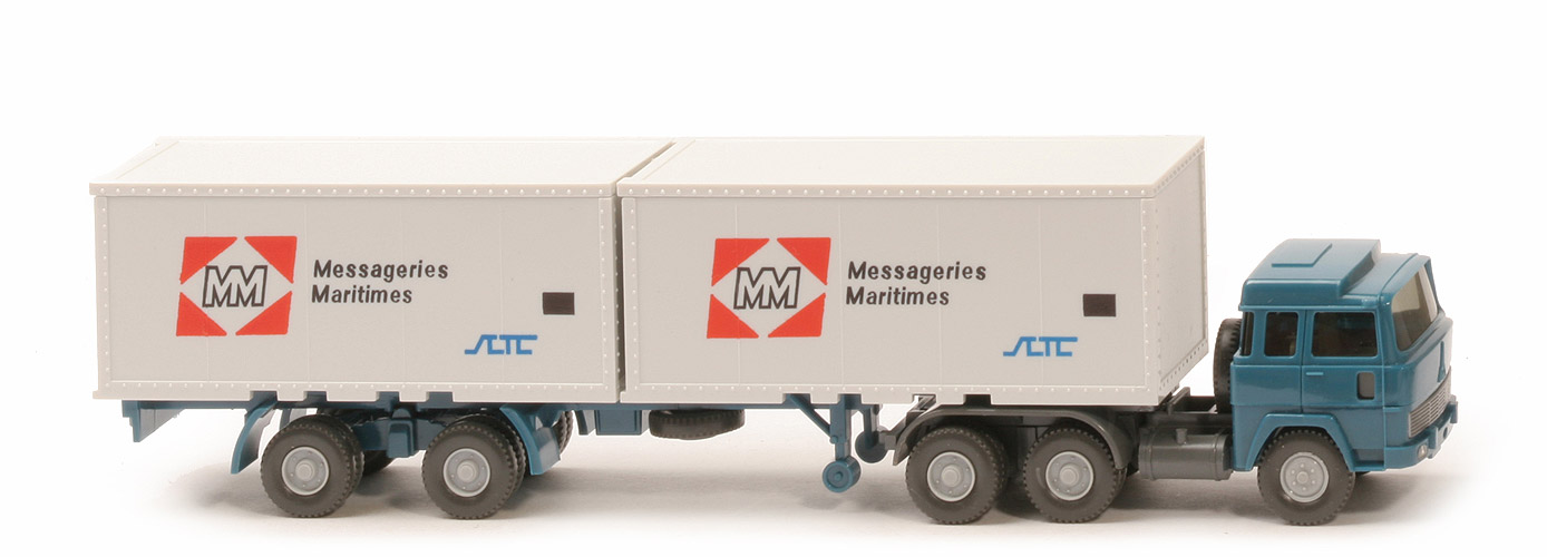Magirus 235 D Container-Sattelzug - Messageries Maritimes - nicht erfasst