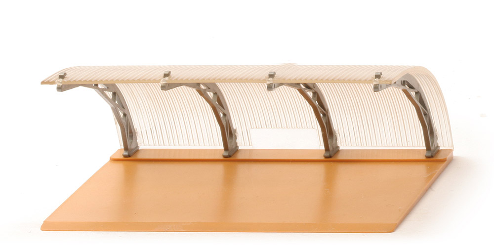 Parkhalle - Dach klartransparent, Bodenplatte senfgelb - Vorserie? - 1150/1 Vors. ?