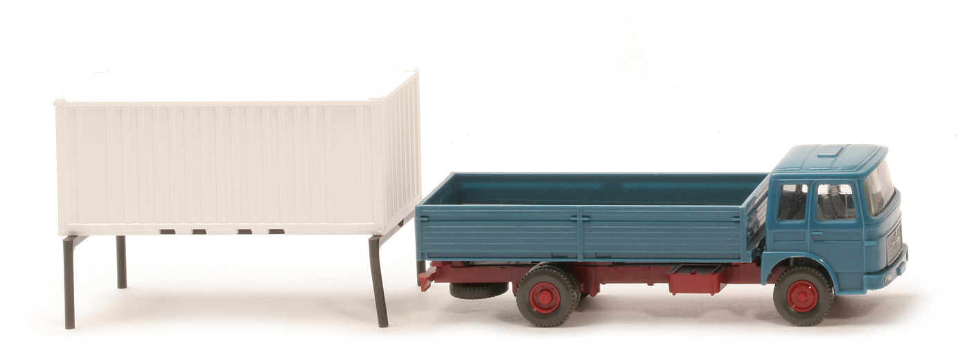 MAN Wechselpritsche - azurblau / Container weiß (!) - 519/2b