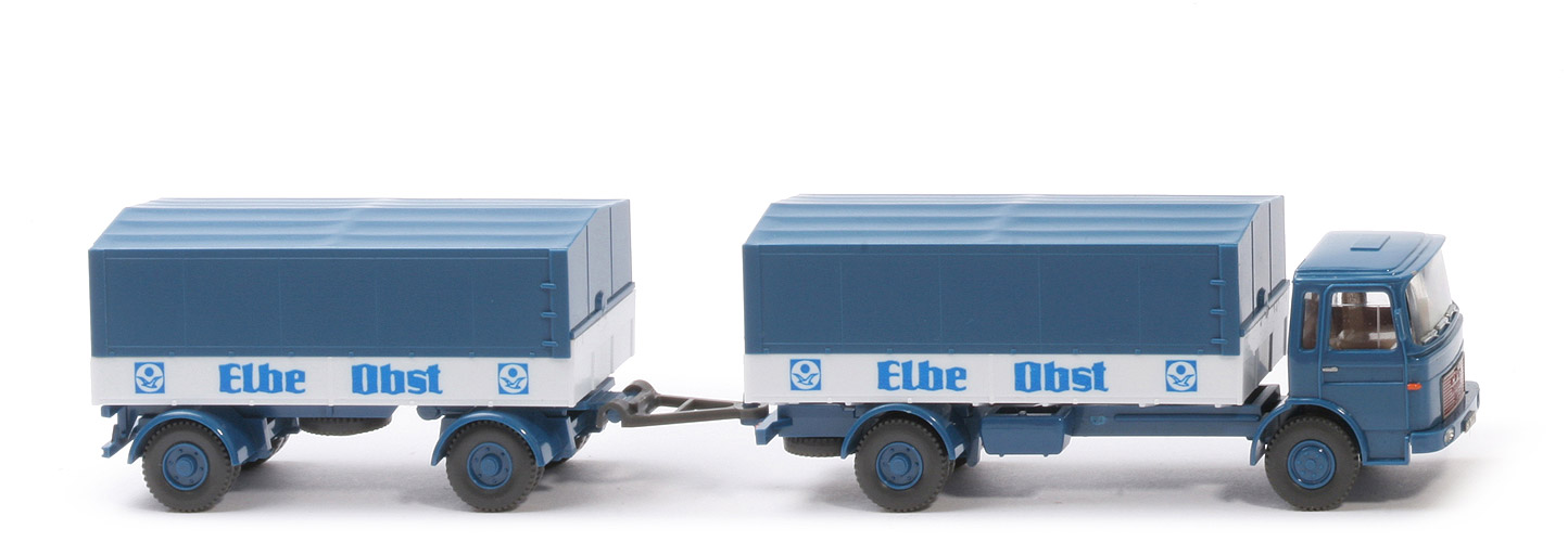 MAN Nahverkehr - Elbe Obst, FH capriblau, (Messemodell) - 424/7 Vors.