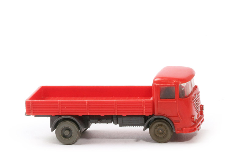 Büssing LU 7 - orangerot / anthrazit, m. Fahrer - 474/1b