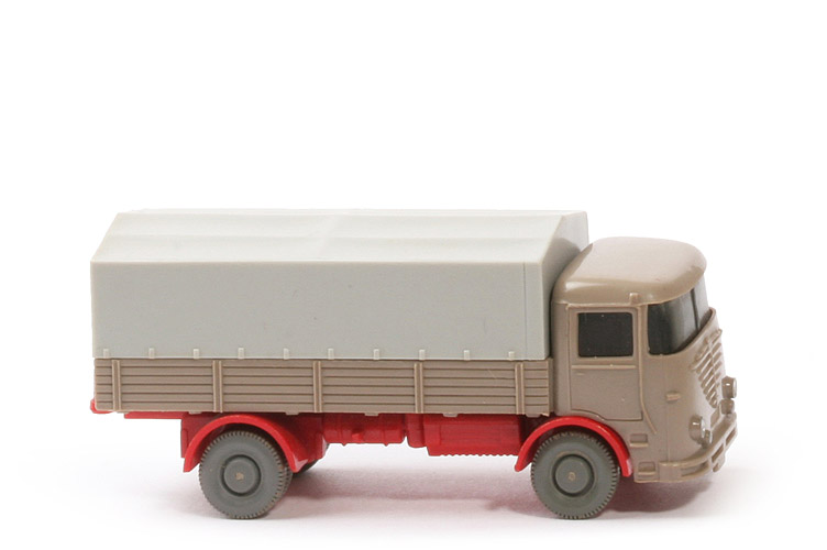 Büssing LU 7 - braunelfenbein / rot, m. Blinkern - 474/4c