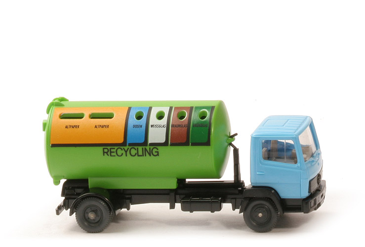 MB 814 Recycling - Kabine hellblau (Vorserie ohne Fensterstrebe) - 643/20 Vors.