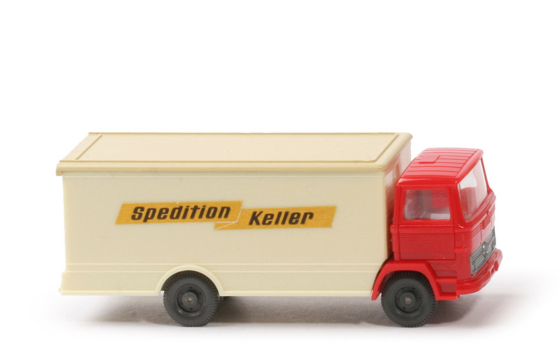 MB LP 1317 flacher Koffer - Keller, Seiten creme, Kofferprägung 43m - 436/16d