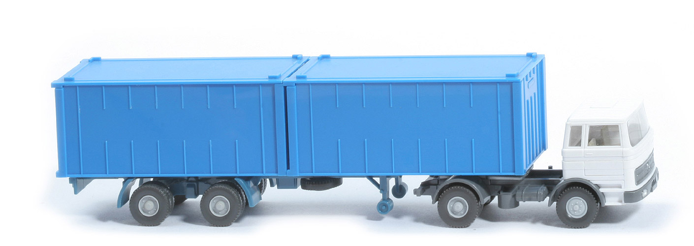 MB LPS 1620 Container-Sattelzug - Hapag-Lloyd 2 x 20 ft himmelblau - Hapag-Lloyd 5a?