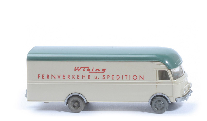 MB LP 312 Großraum-Möbelwagen - Wiking Fernverkehr u. Spedition, hellgelbgrau/graugrün - 500/1 ?