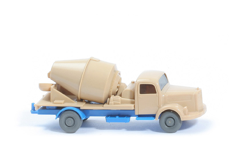 MB L 3500 Betontransporter - Vorserie: FH, Trommel beige/ CH himmelblau - 532/ Vors. A