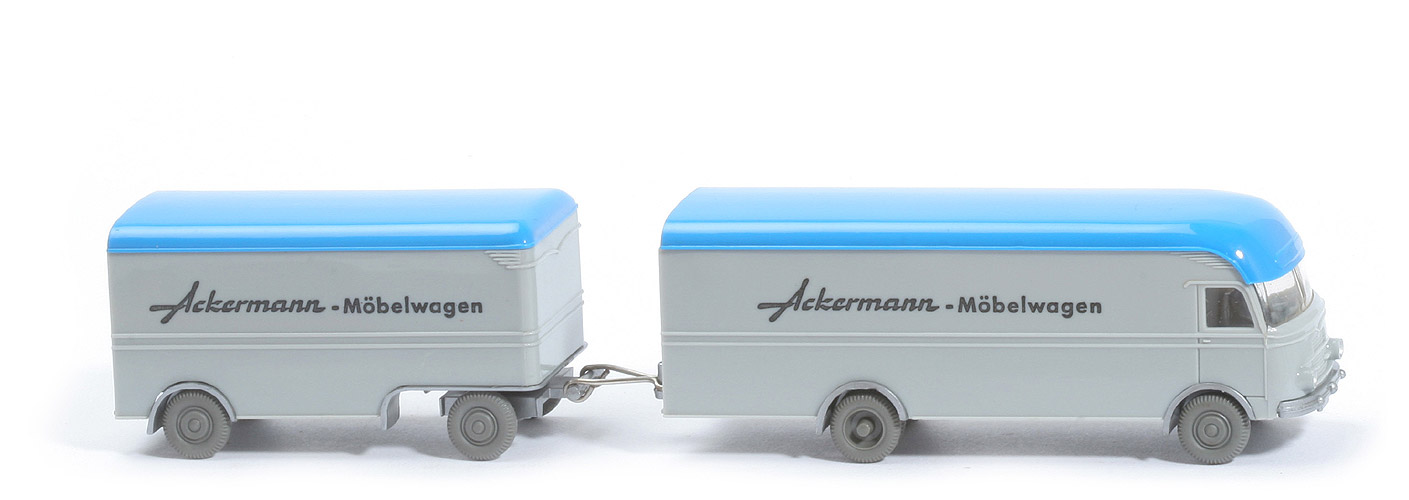 MB LP 312 Großraum-Möbelwagen - Ackermann, lichtgrau/lichtblau - Ackermann (1) a