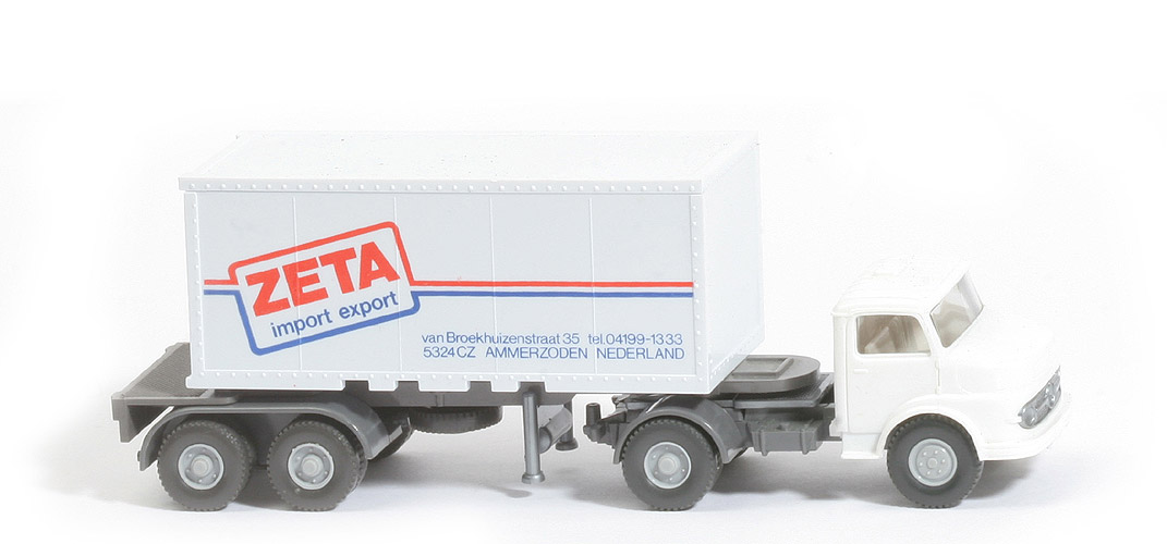 MB LS 1413 Container-Sattelzug 20 ft - Zeta, Glattwandcontainer - nicht erfasst