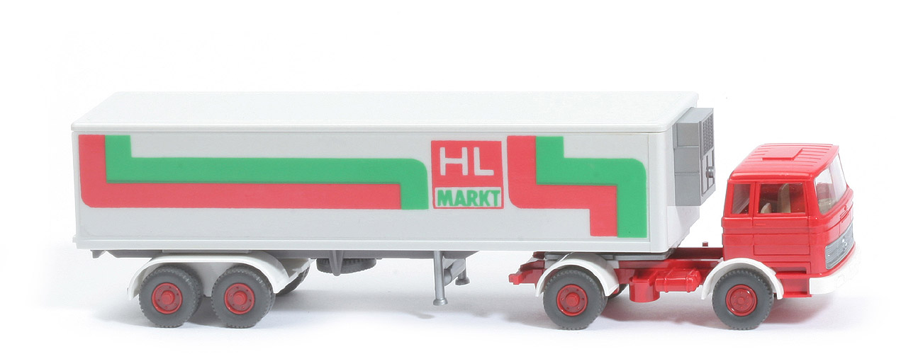 MB LPS 1620 Tiefkühlsattelzug neuer Auflieger - HL-Markt, Chassis basaltgrau (vermutlich FAKE) - HL-Markt